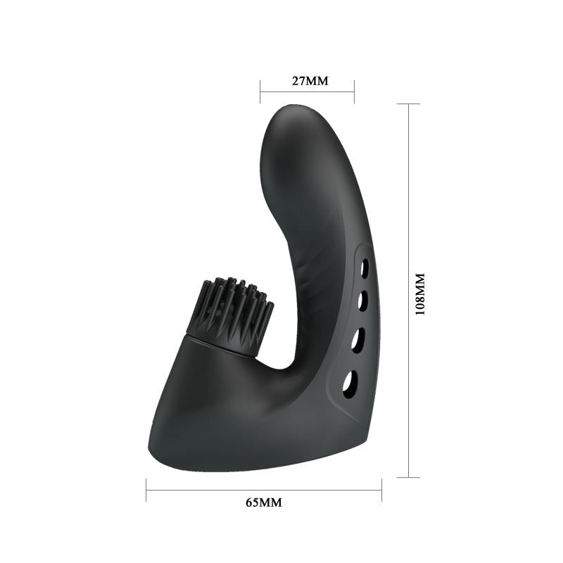 Estimulador Rotación Magic Drill USB Silicona 8