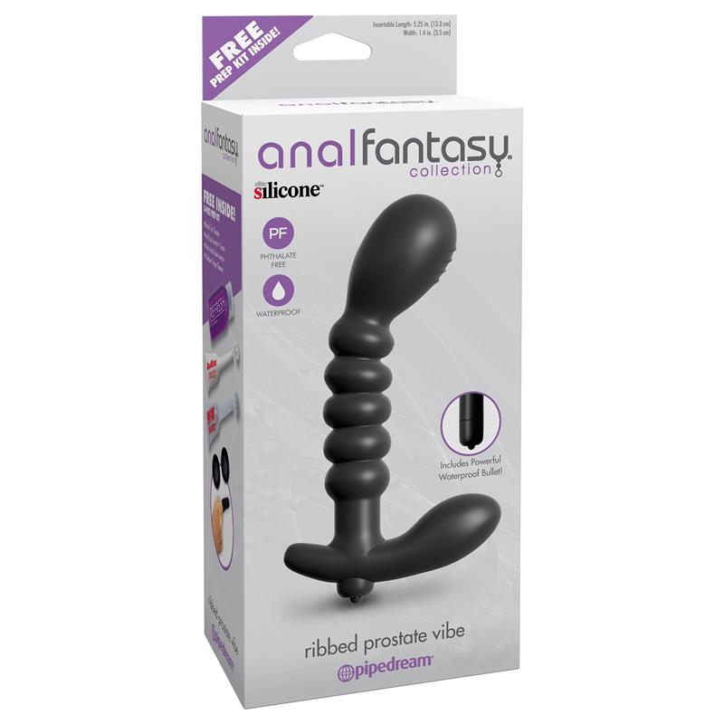Estimuladot Prostático con Vibración Negro