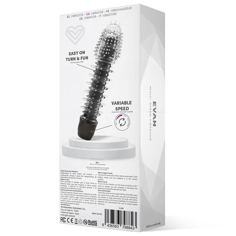 Evan Vibrador Multi Velocidad Negro 3