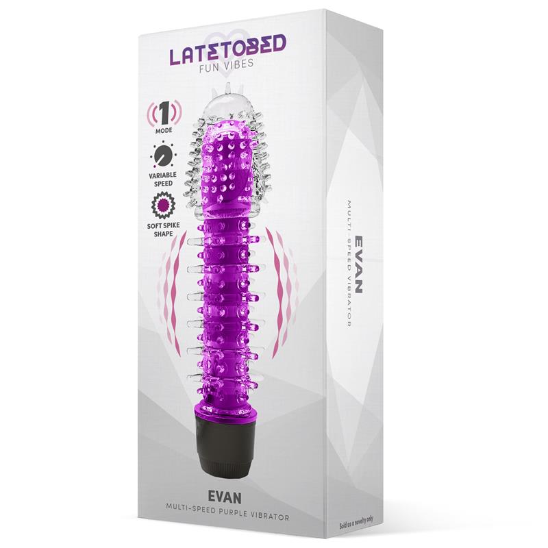 Evan Vibrador Multi Velocidad Púrpura 2