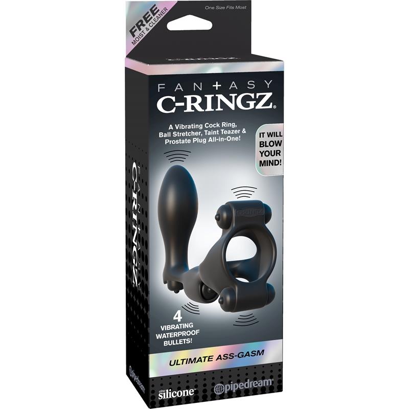 Fantasy C-Ringz Anillo con Plug Anal Ultimate Negro