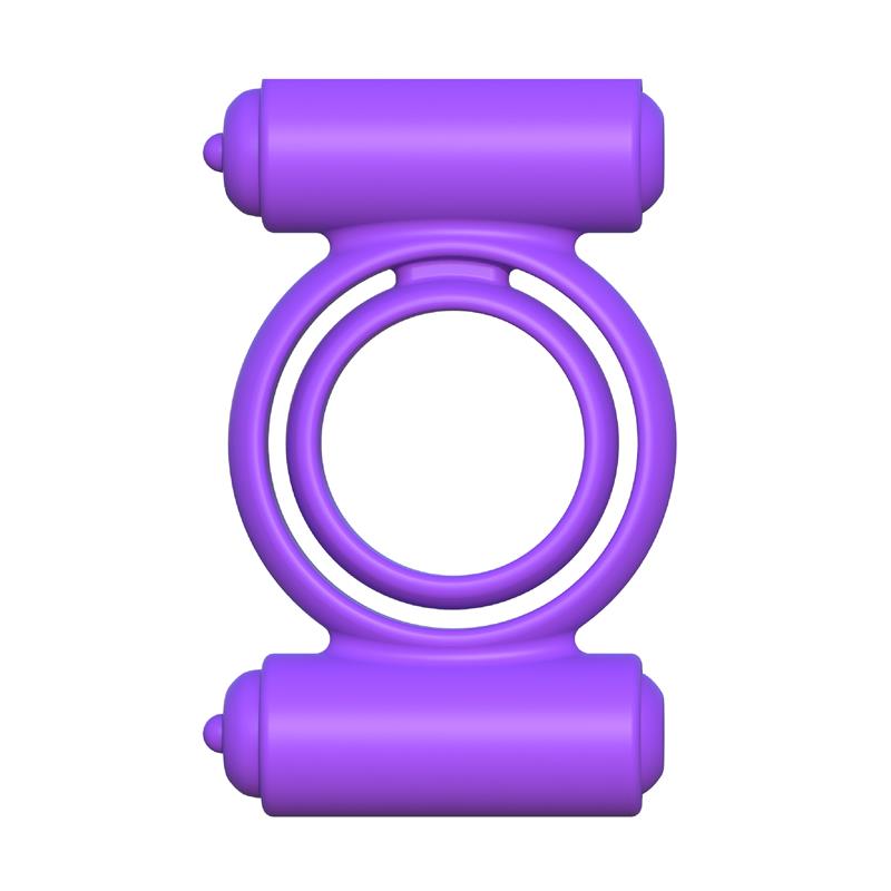 Fantasy C-Ringz Anillo Vibrador de Silicona Double Delight Púrpura