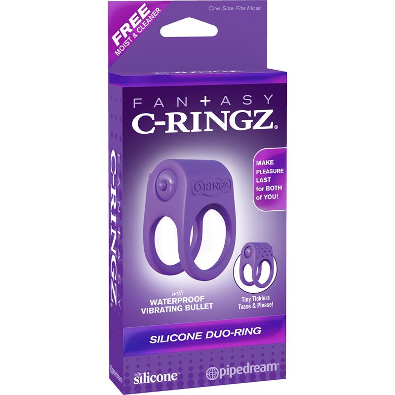 Fantasy C-Ringz Anillo Vibrador Duo Púrpura