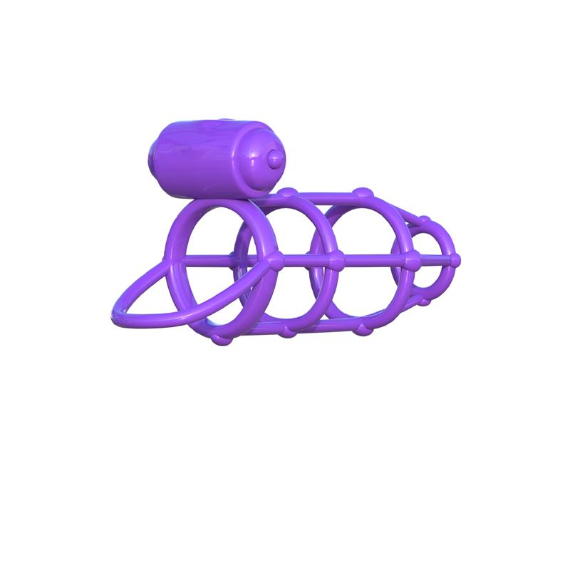 Fantasy C-Ringz Anillo Vibrador Jaula del Clímax Púrpura