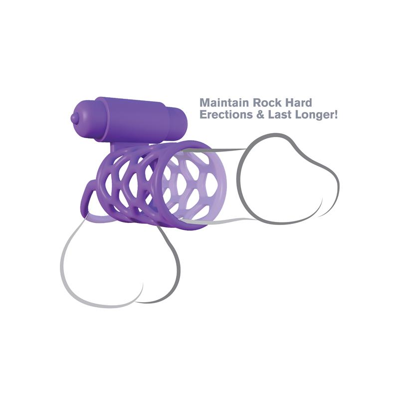 Fantasy C-Ringz Anillo Vibrador Jaula para Parejas Púrpura