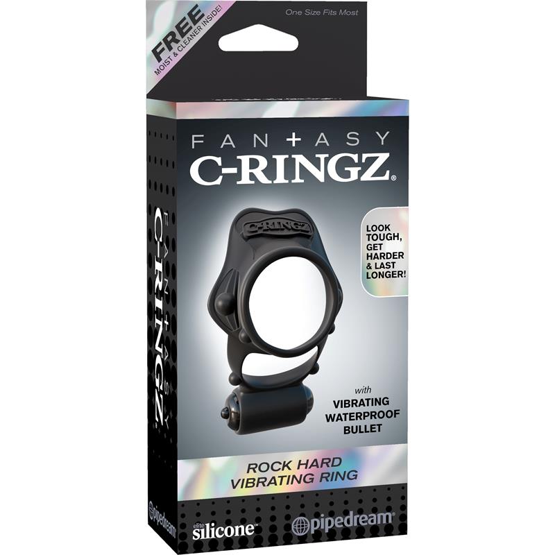 Fantasy C-Ringz Anillo Vibrador Pesado Negro