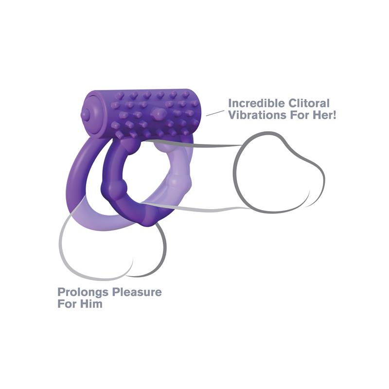 Fantasy C-Ringz Anillo Vibrador Prolongador del Rendimiento Púrpura