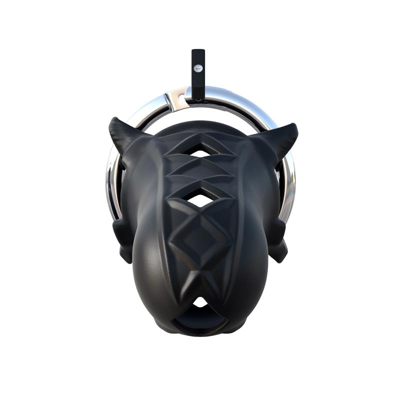 Fantasy C-Ringz Jaula de Bloqueo extremo de Silicona Color Negro 6