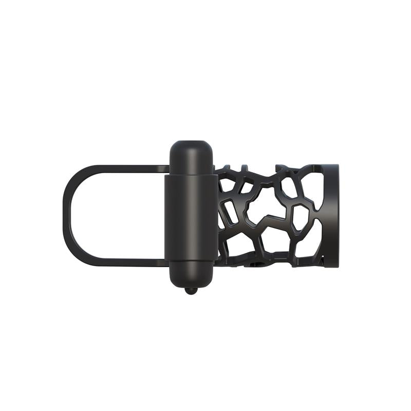 Fantasy C-Ringz Jaula Vibradora de Silicona para el Pene Color Negro