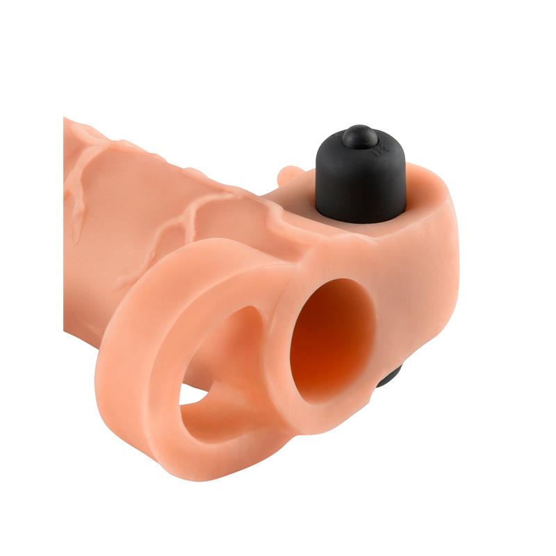 Fantasy X-tensions Vibrador Real Feel de 2,5 cm con Extensión - Color Natural