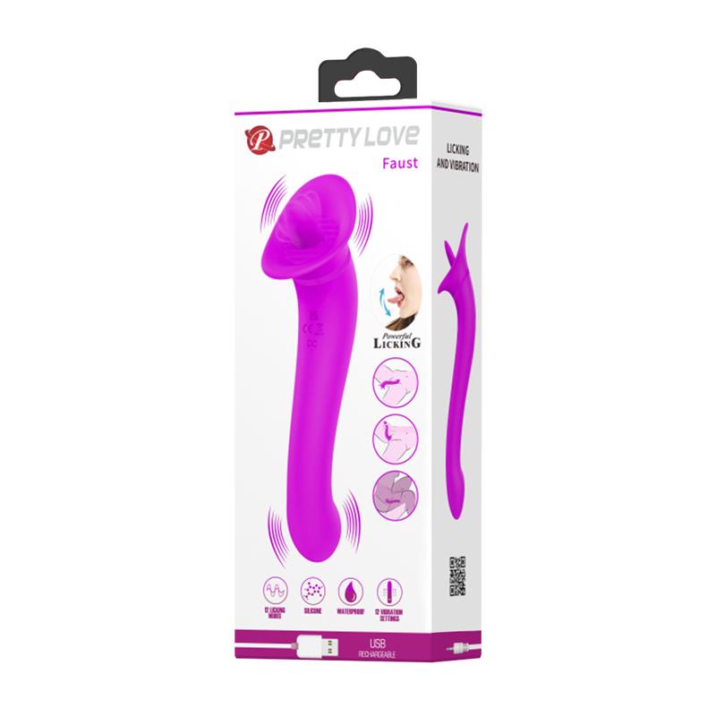 Faust Vibrador con Lengua Estimuladora USB 9