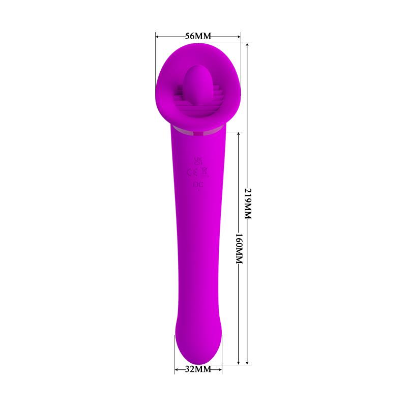 Faust Vibrador con Lengua Estimuladora USB 8