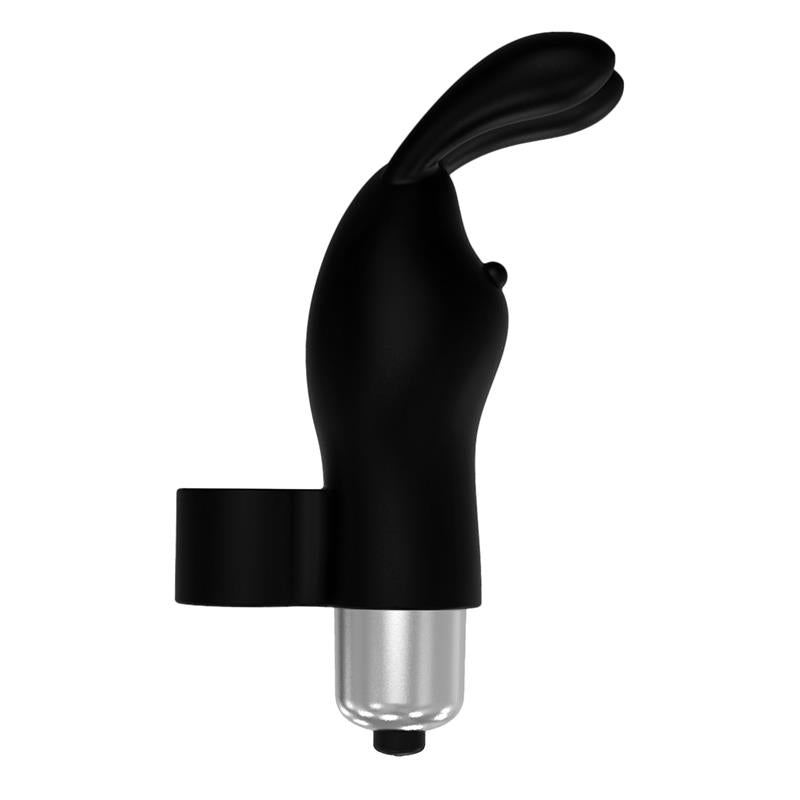 Fingyhop Bala Vibradora con Conejito Siicona Negro 4
