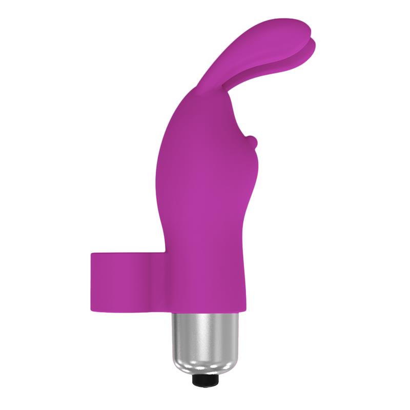 Fingyhop Bala Vibradora con Conejito Silicona Púrpura 4