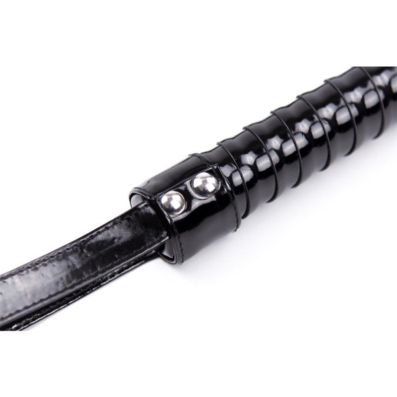 Flogger con Mango Brillante 44 cm Negro 7