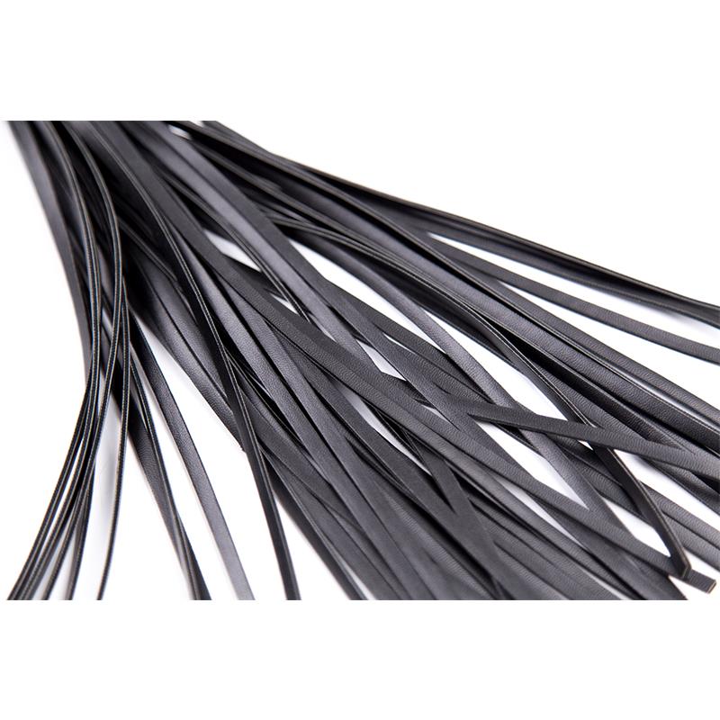 Flogger con Mango Brillante 44 cm Negro 5