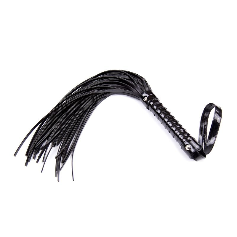 Flogger con Mango Brillante 44 cm Negro 3