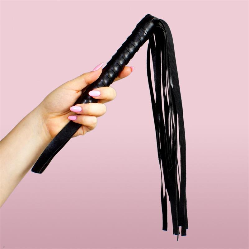 Flogger de Cuero 45 cm Negro 2