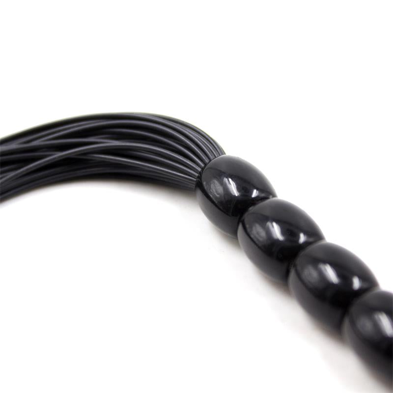 Flogger de Silicona con Mango con 6 Bolas 26 cm Negro 3