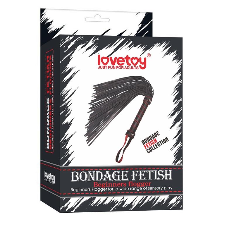 Flogger Principiantes Bondage Negro 5