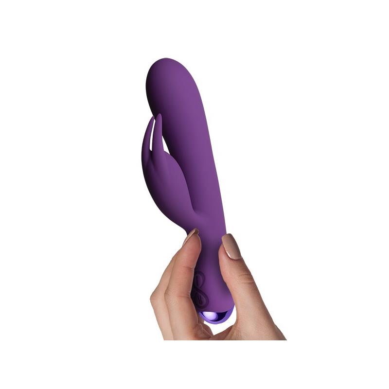 Flutter Rabbit Vibrador con Conejito 2 Motores Púrpura 3