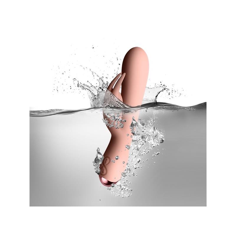 Flutter Rabbit Vibrador con Conejito 2 Motores Rosa 3