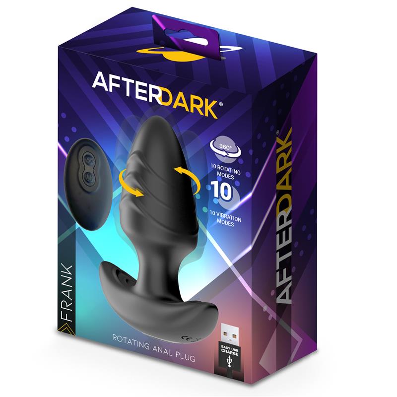 Frank Plug Anal con Vibración y Rotación 360º y Control Remoto