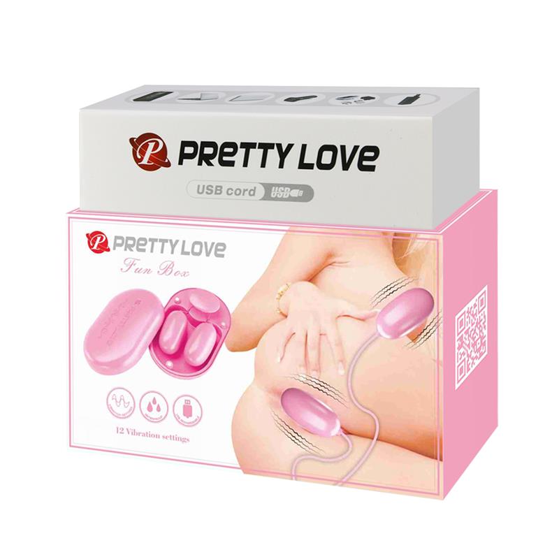 Fun Box Balas Vibradoras con Control Remoto Rosa 9