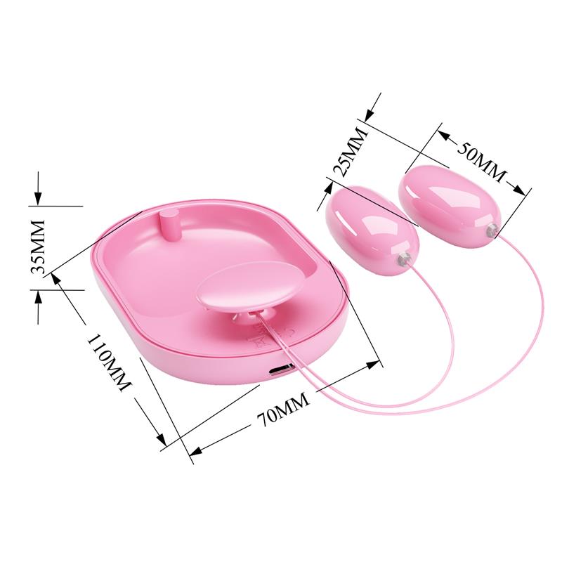 Fun Box Balas Vibradoras con Control Remoto Rosa 8