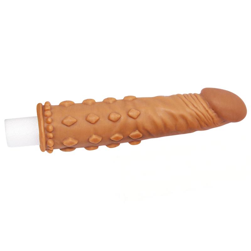 Funda para el Pene Add 2 Pleasure X Tender Marrón 2