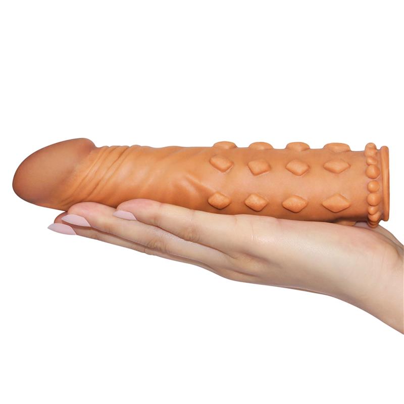 Funda para el Pene Add 2 Pleasure X Tender Marrón 3