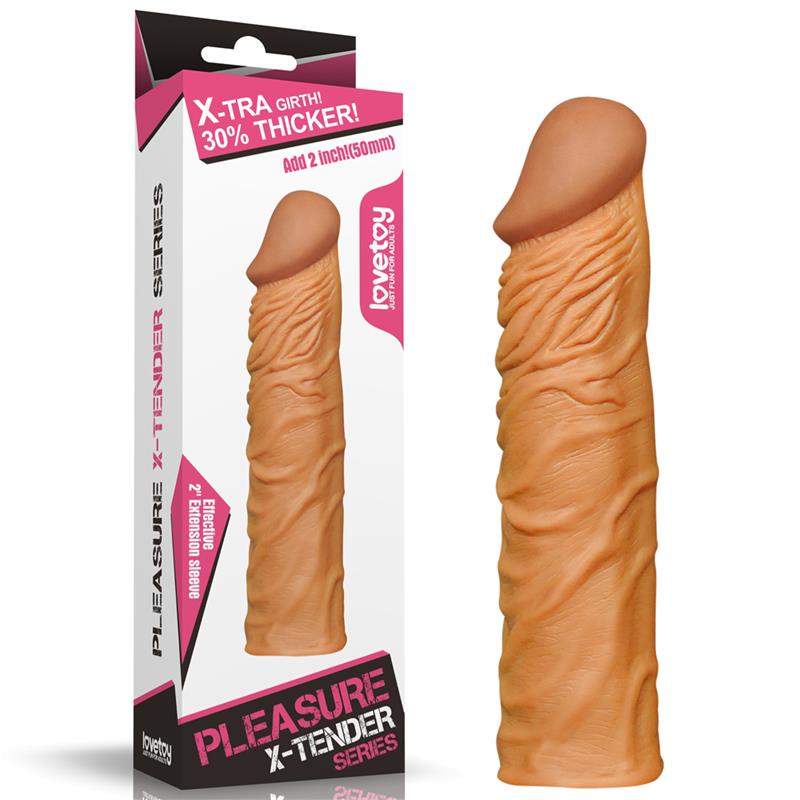 Funda para el Pene Add 2 Pleasure X Tender Marrón 6