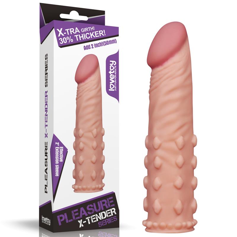 Funda para el Pene Add 2 Pleasure X Tender Natural 6