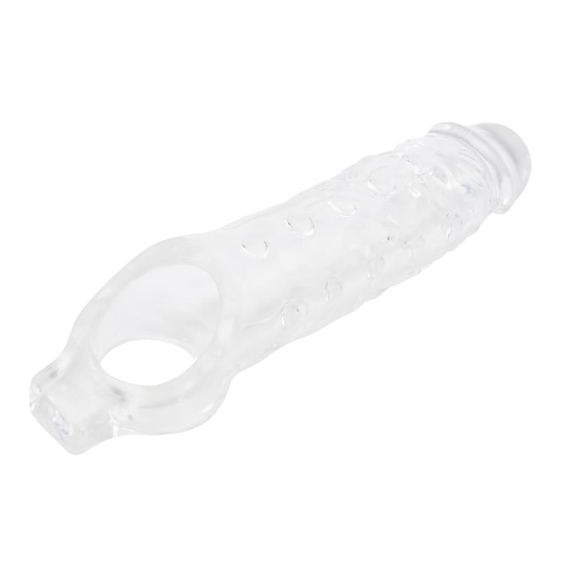 Funda para el Pene con Sujeción para Testículos Mighty Transparente 3