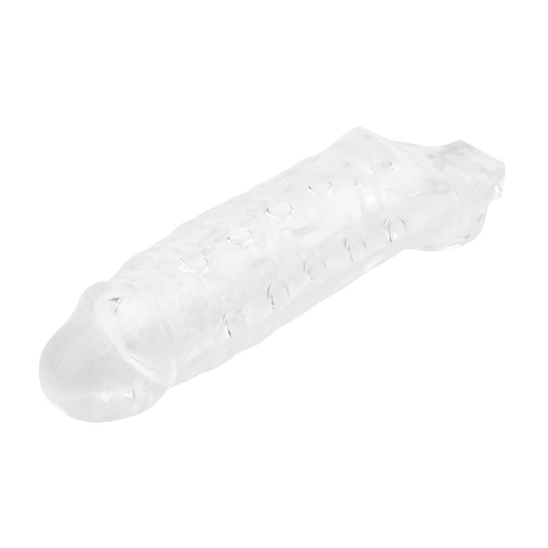 Funda para el Pene con Sujeción para Testículos Mighty Transparente 2