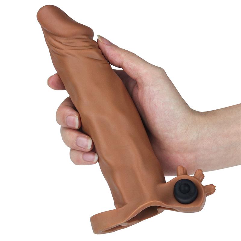 Funda para el Pene con vibración Add 2 Pleasure X-Tender Marrón 3
