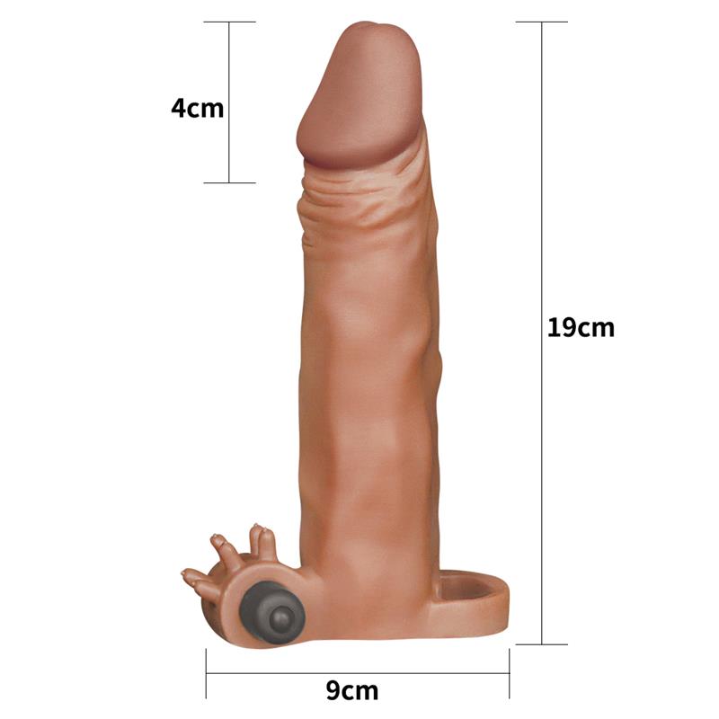 Funda para el Pene con vibración Add 2 Pleasure X-Tender Marrón 5