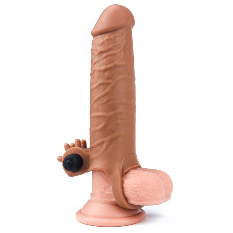 Funda para el Pene con Vibración Add 2 Pleasure X Tender Marrón 4