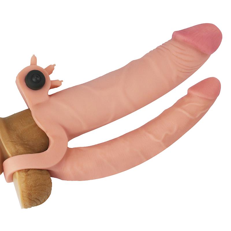 Funda para el Pene Doble con Vibración +1 3