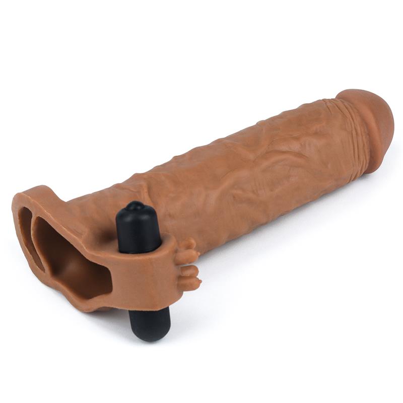 Funda para el Pene Pleasure X-Tender Marron Add 2 2