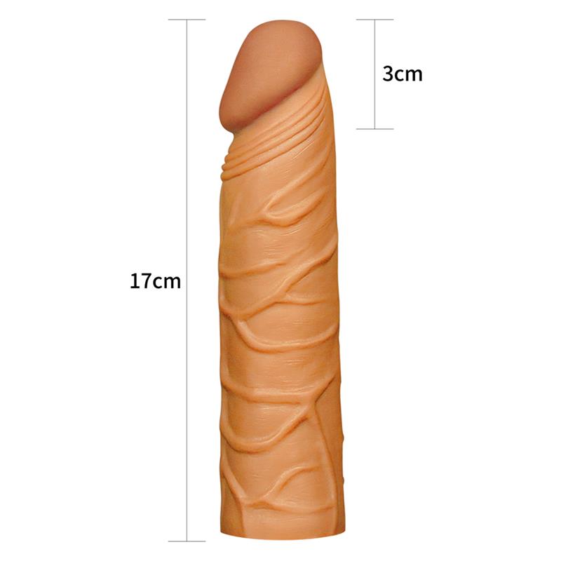 Funda para el Pene Pleasure X Tender Marrón 5