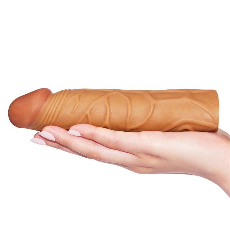 Funda para el Pene Pleasure X Tender Marrón 3