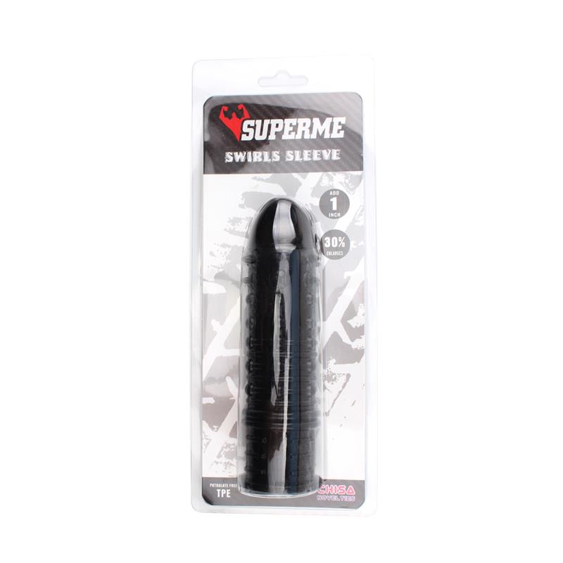 Funda para el Pene Swirls Negro 2