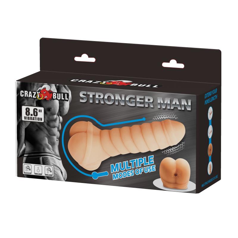Funda para el Pene y Estimulador Stronger Man 8.6 5