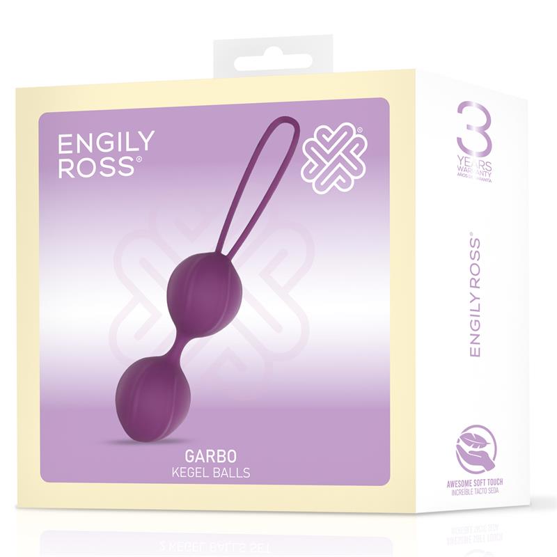 Garbo Bola Doble Kegel Silicona Púrpura 5