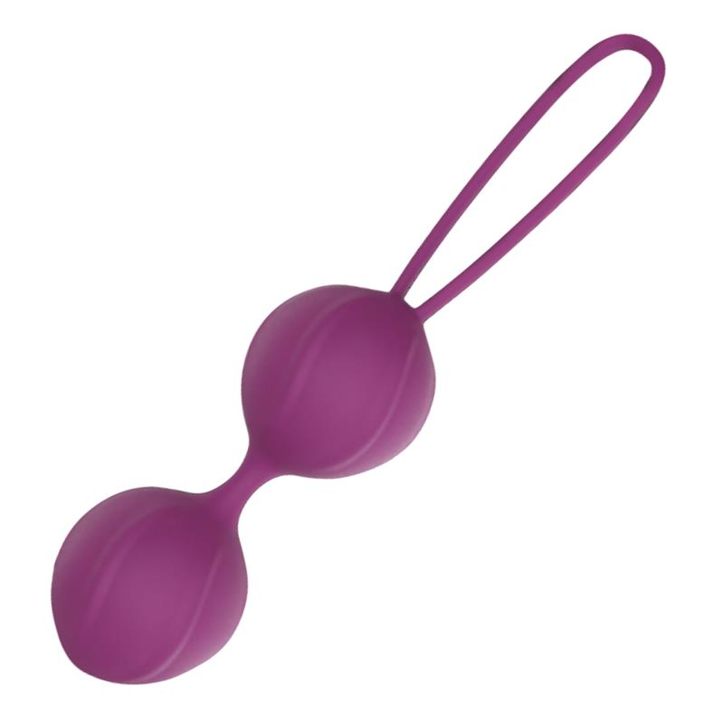 Garbo Bola Doble Kegel Silicona Púrpura 2