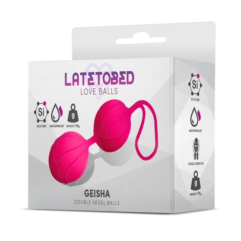 Geisha Bolas Kegel Doble Rose Red 70 gr 2