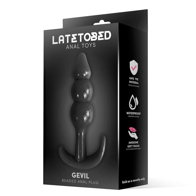 Gevil Plug Anal en Ancla Negro 2