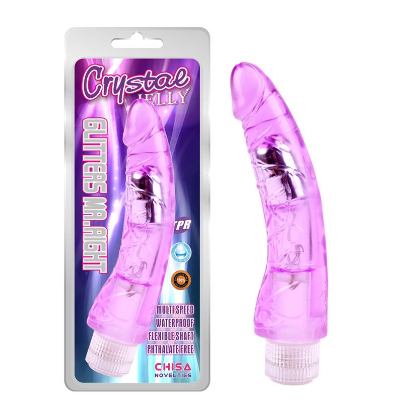 Glitters Mr.Right Vibrador Purpura