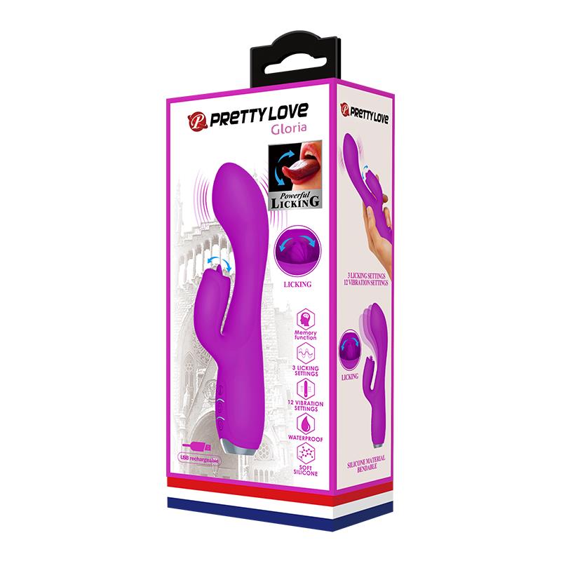 Gloria Vibrador con Lengua USB 11